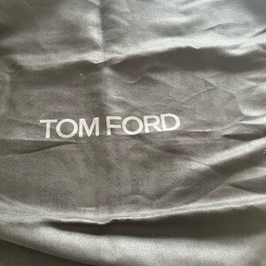 Tom Ford Grey  Dust Bag with White Logo Print Shoes Bags Travel 19 X 15